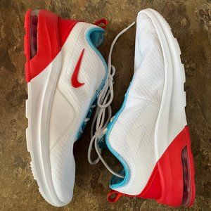 Women's Nike Air Max Motion 2 White/Blue Fury-Track Red Size 10